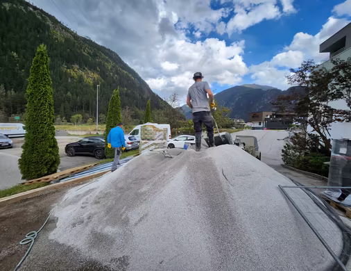 Estricharbeiten auf der Baustelle © Ing. Markus Stock GmbH