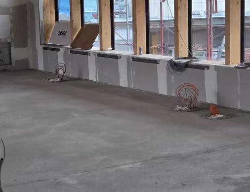 Hochwertige Estrichverlegung und Herstellung des gesamten Aufbaus © Ing. Markus Stock GmbH