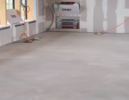 Hochwertige Estrichverlegung und Herstellung des gesamten Aufbaus © Ing. Markus Stock GmbH