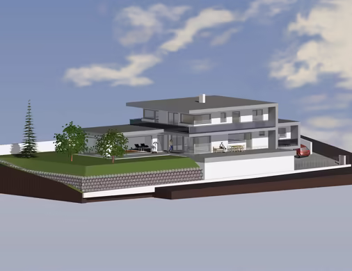 3D-Visualisierung eines Bauprojekts © Ing. Markus Stock GmbH