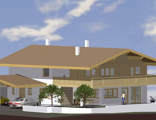 3D-Visualisierung eines Bauprojekts © Ing. Markus Stock GmbH